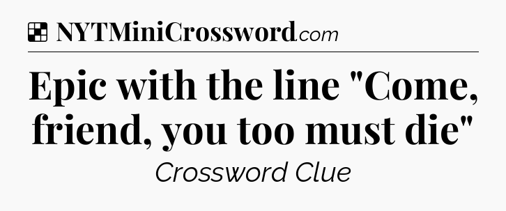 Solution: Epic with the line 