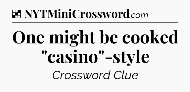 Solution: One might be cooked 