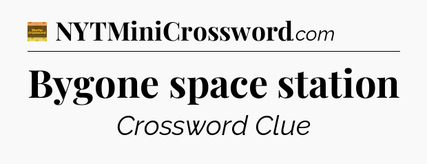 Bygone space station crossword clue Eugene Sheffer