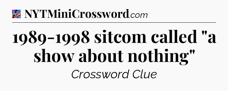 1989-1998 sitcom called 