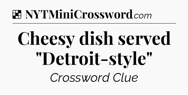 Solution: Cheesy dish served 