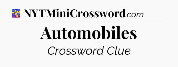 Automobiles Codycross