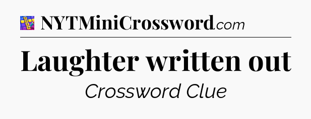 Laughter written out Codycross