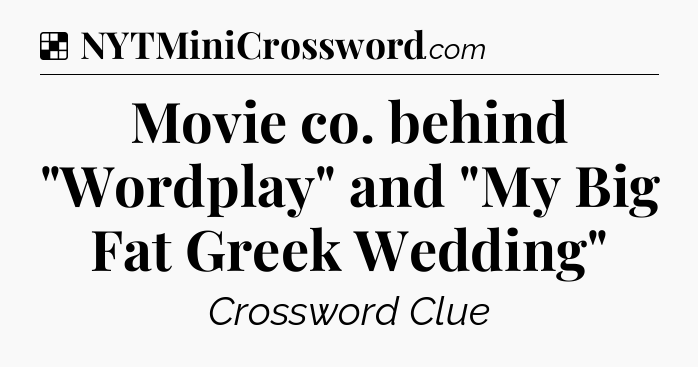 Solution: Movie co. behind 