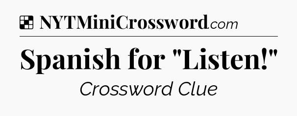 Solution: Spanish for 