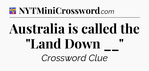 Australia is called the 