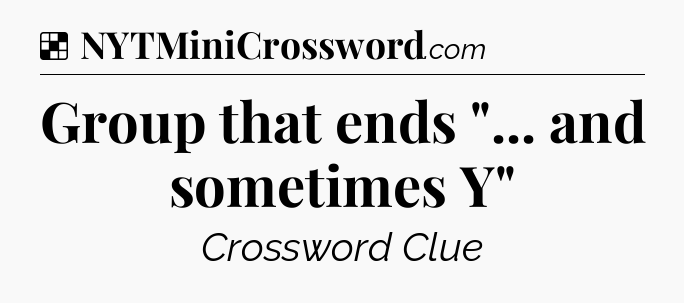 Solution: Group that ends 