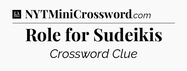 Role for Sudeikis - LA Times Crossword