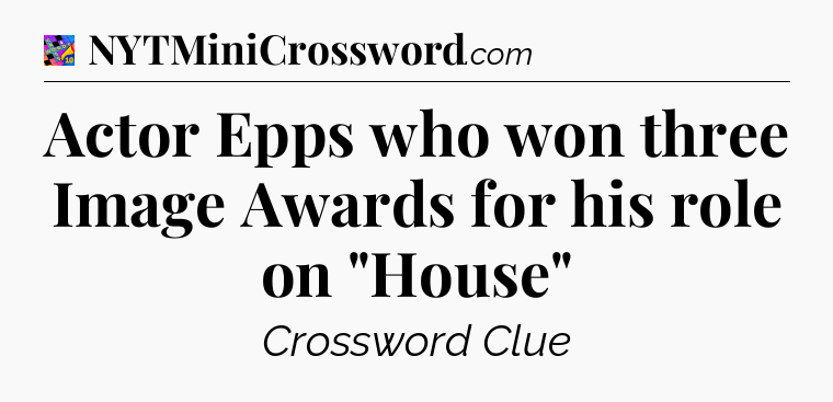 Actor Epps who won three Image Awards for his role on 