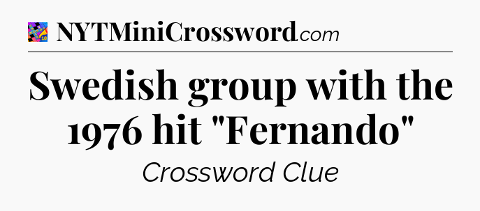 Swedish group with the 1976 hit 