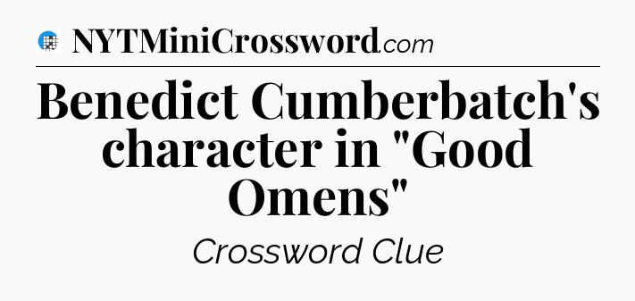 Benedict Cumberbatch's character in 