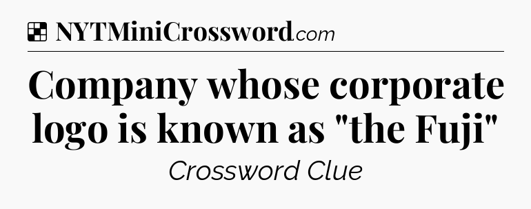 Solution: Company whose corporate logo is known as 