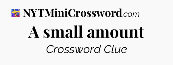 A small amount Codycross