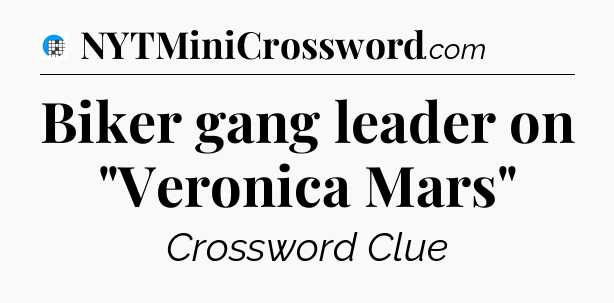 Biker gang leader on 