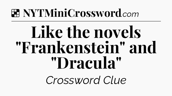 Solution: Like the novels 