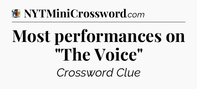 Most performances on 