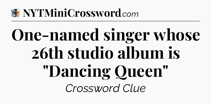 One-named singer whose 26th studio album is 