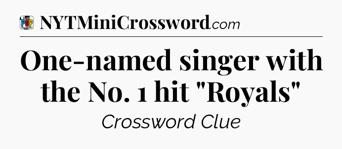 One-named singer with the No. 1 hit 