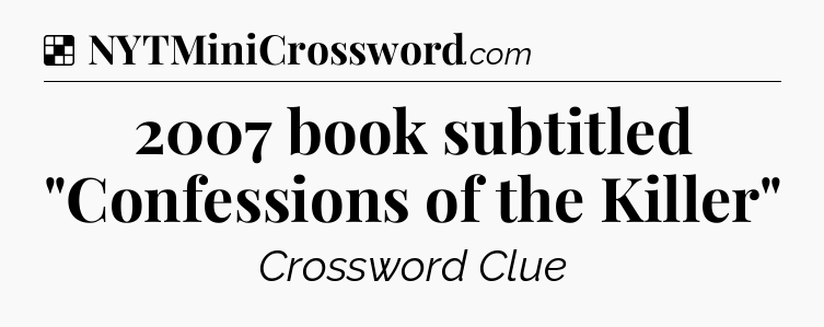 Solution: 2007 book subtitled 