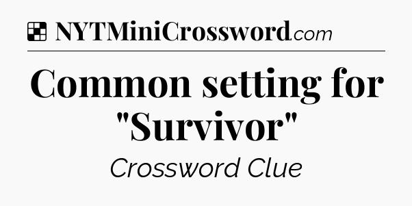 Solution: Common setting for 