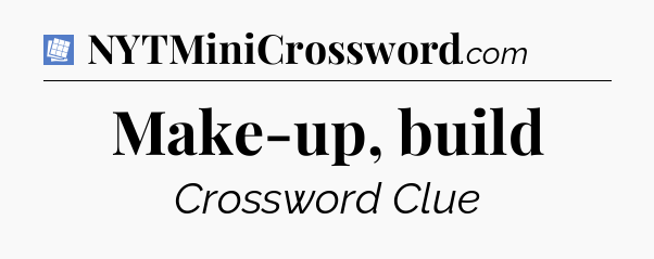 Make-up, build Puzzle Page Crossword Clue