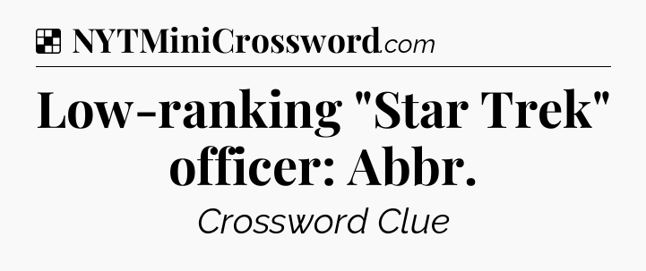 Solution: Low-ranking 