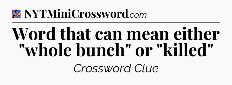 Word that can mean either 