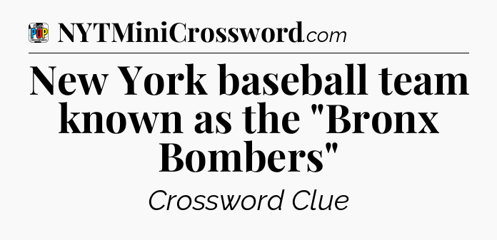 New York baseball team known as the 