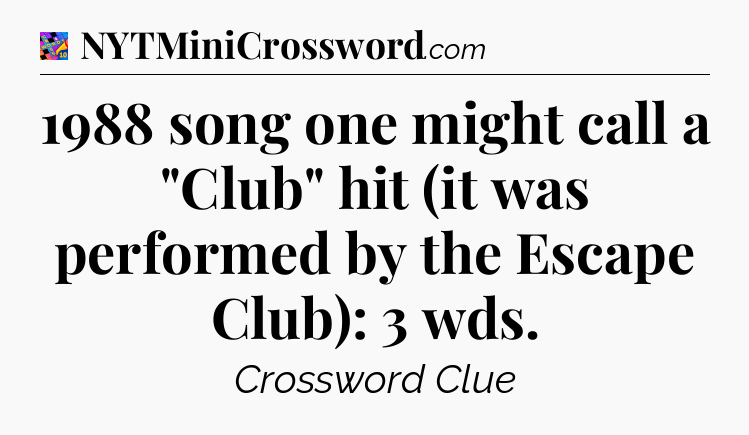 1988 song one might call a 