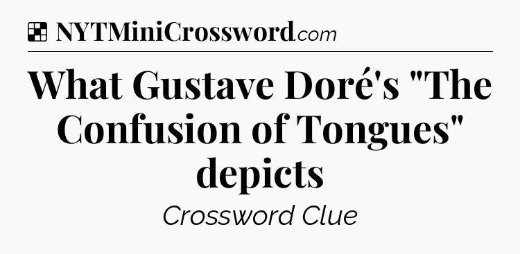 Solution: What Gustave Doré's 