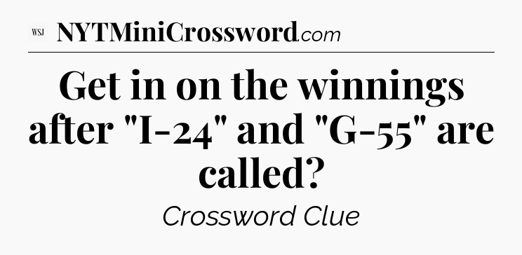 Get in on the winnings after 