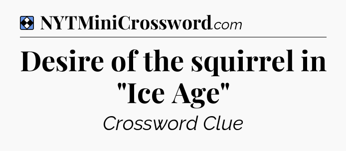 Solution: Desire of the squirrel in 