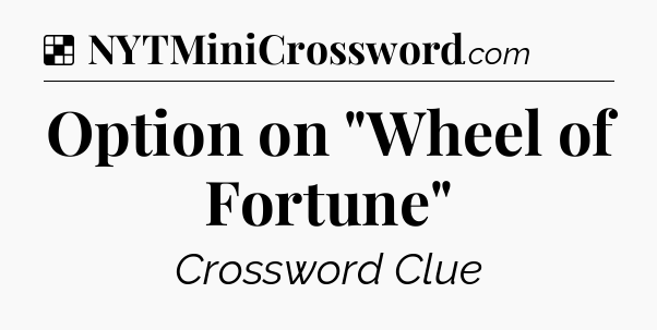 Solution: Option on 