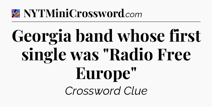 Georgia band whose first single was 