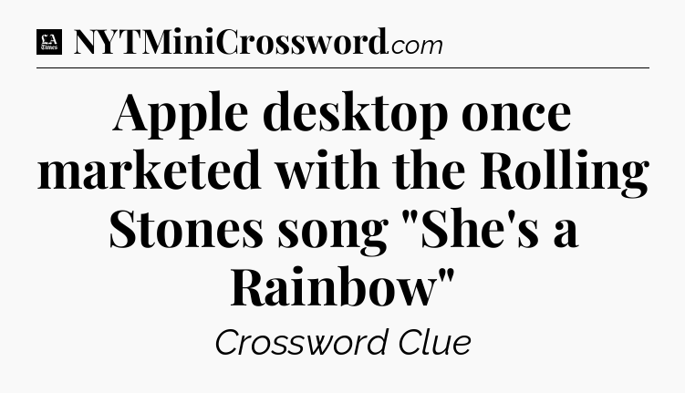Apple desktop once marketed with the Rolling Stones song 
