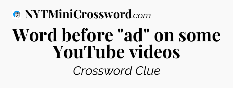 Word before 