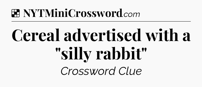 Solution: Cereal advertised with a 