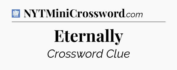 Eternally Puzzle Page Crossword Clue