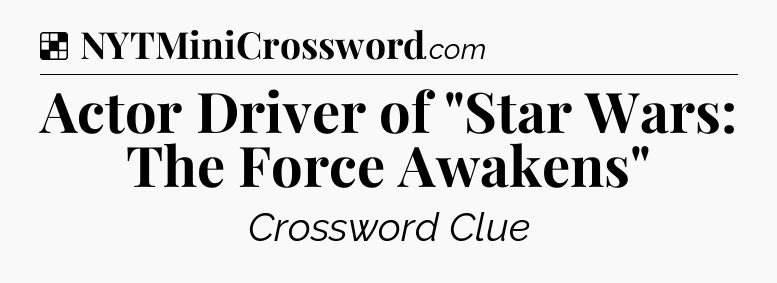 Solution: Actor Driver of 