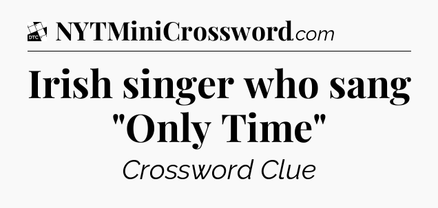 Irish singer who sang 