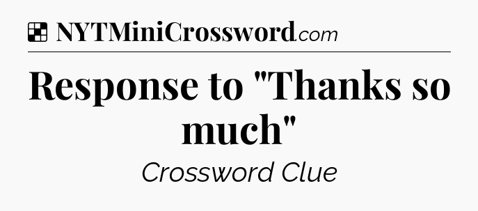 Solution: Response to 