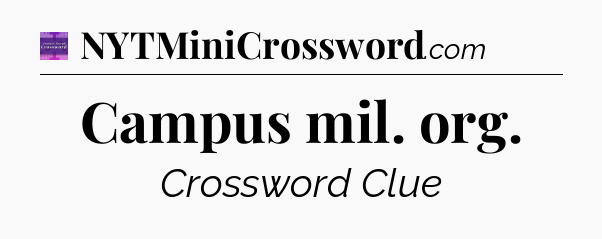 Campus mil. org - Thomas Joseph Crossword