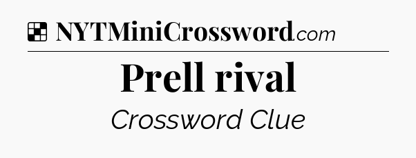 Solution: Prell rival - NYT Crossword