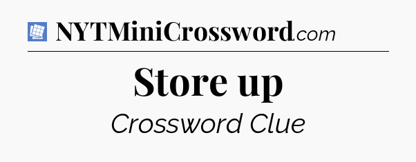 Store up Puzzle Page Crossword Clue