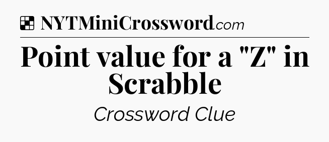 Solution: Point value for a 