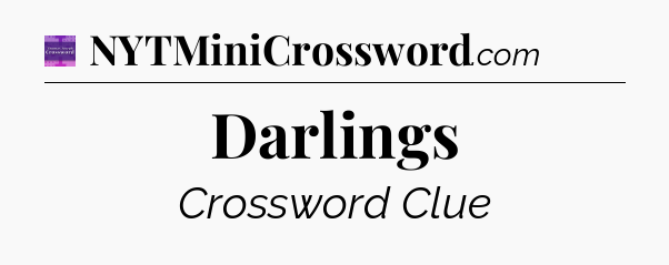 Darlings - Thomas Joseph Crossword