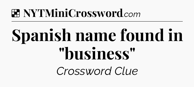 Solution: Spanish name found in 