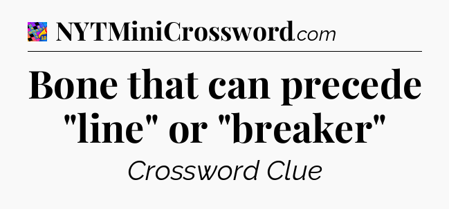 Bone that can precede 