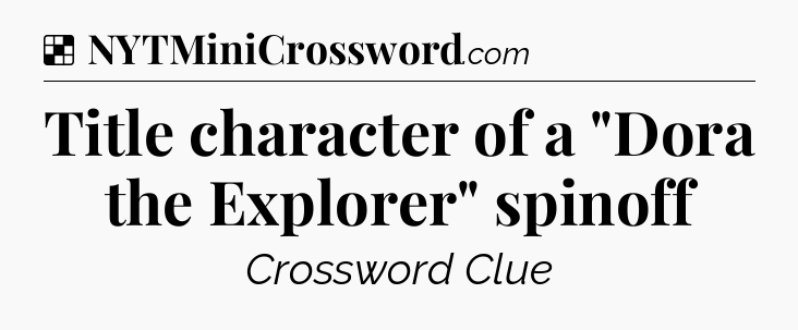 Solution: Title character of a 