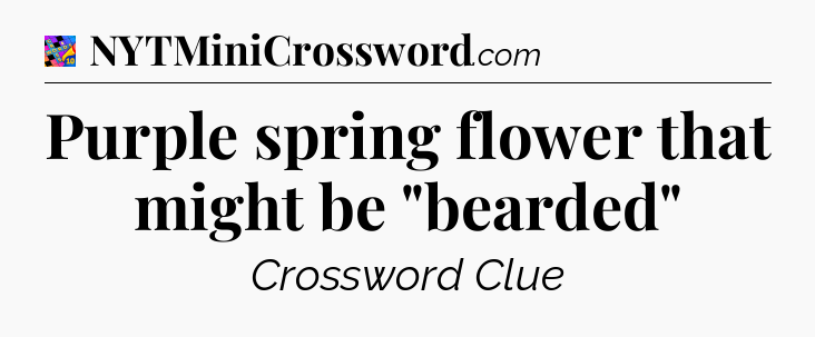 Purple spring flower that might be 